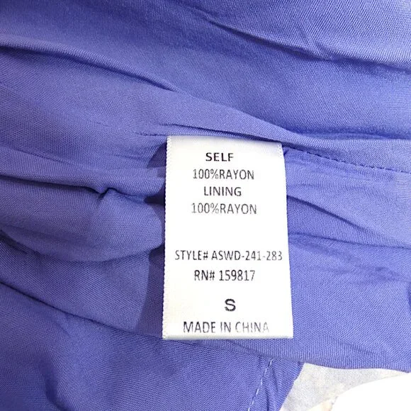 Altar'd State Lavender Floral Tiered Mini Dress Strapless NWT Size S - Picture 6 of 16